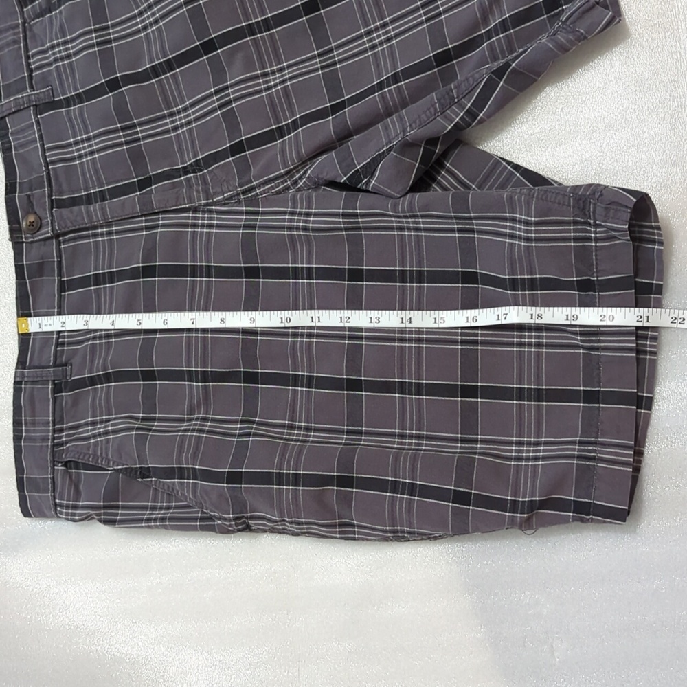 Men's Faded Glory Gray with Black and White Striped Shorts Size 38 - Picture 5 of 7